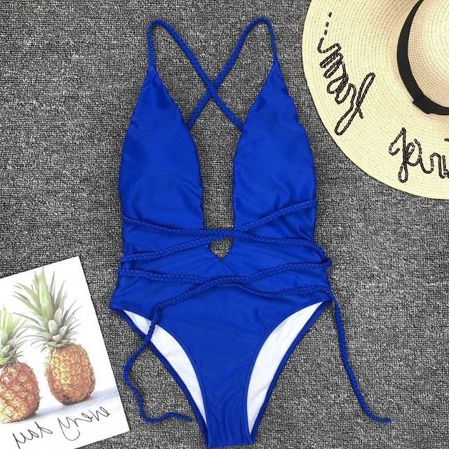 Women sexy push swimsuit