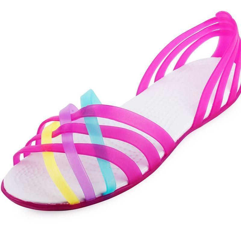 Women Jelly Shoes Summer Sandals Female Flat Shoe Casualqual