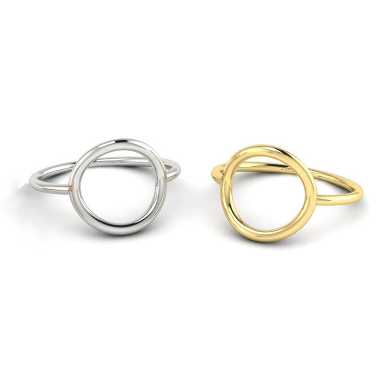 European and American stainless steel ring women
