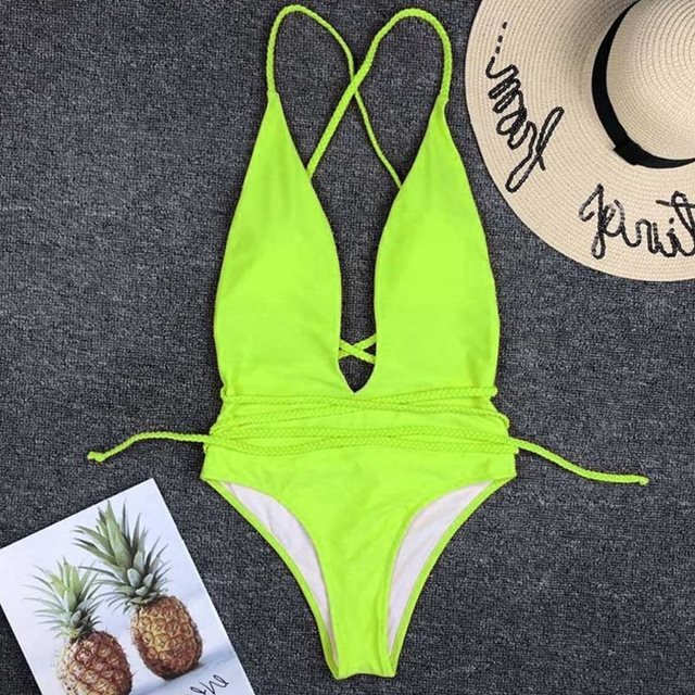 Women sexy push swimsuit