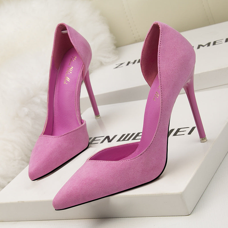 Women's Low-cut Pointed-toe Side Hollow-out Shoes