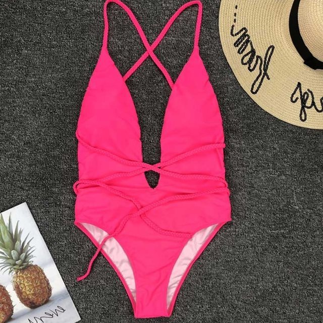 Women sexy push swimsuit