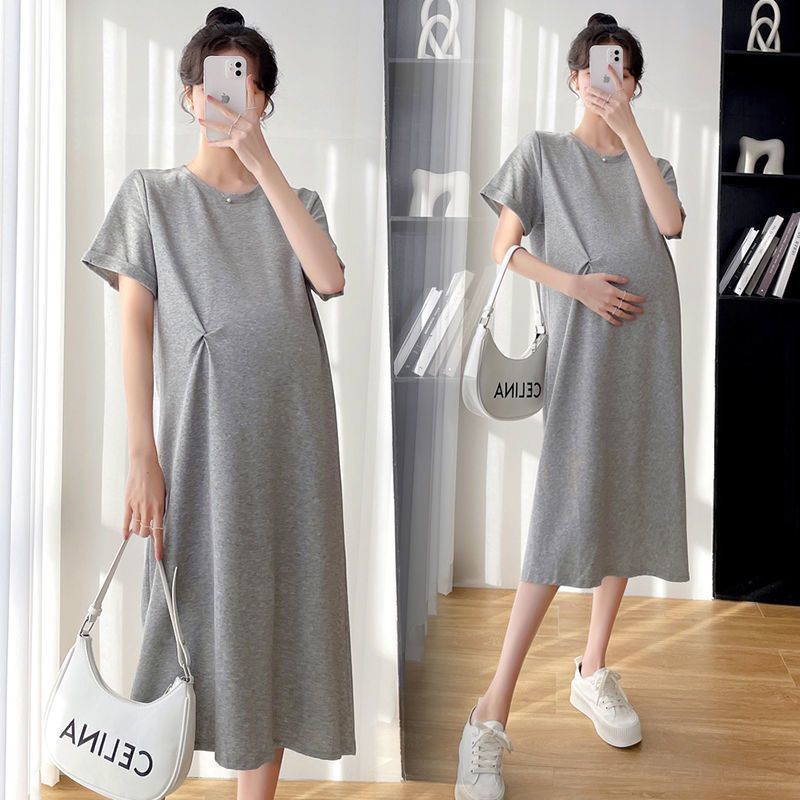 Pregnant Women Dress Summer Clothes Mid-length Skirt