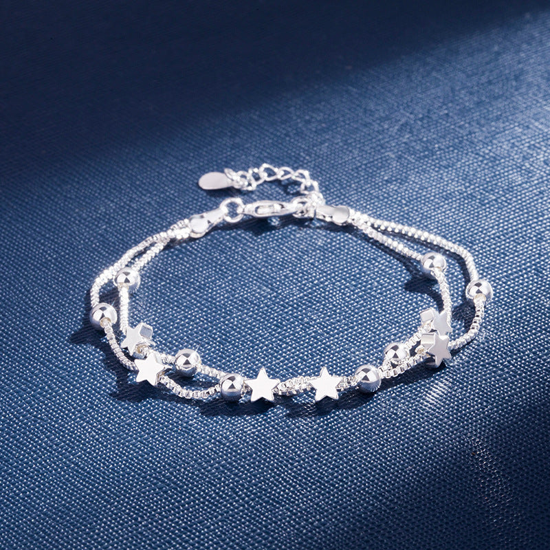 Silver Pentagram Bracelet For Women