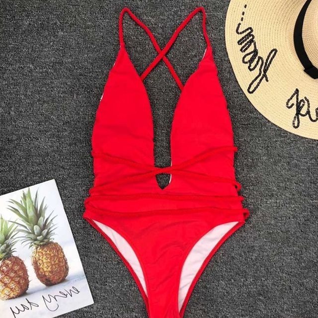 Women sexy push swimsuit