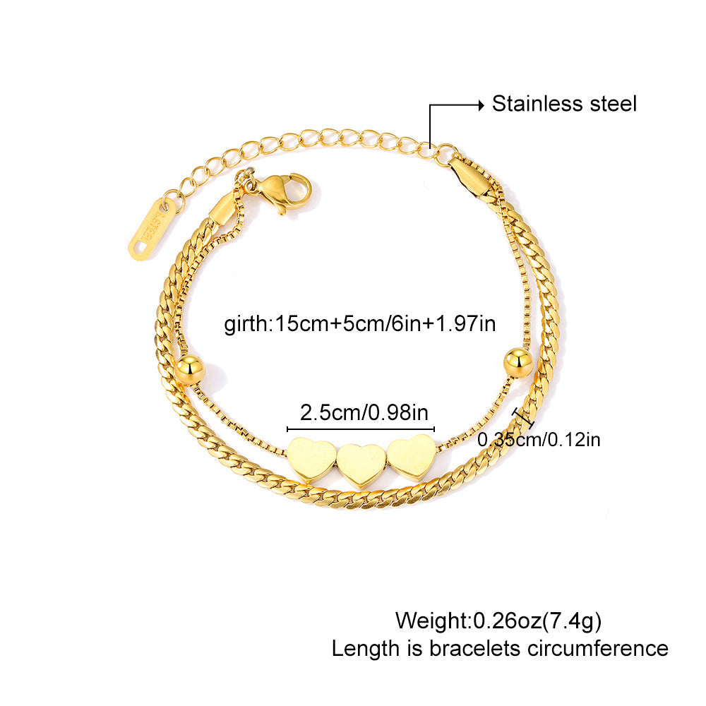 Stainless Steel Bracelet Women's Fashion Non-fading