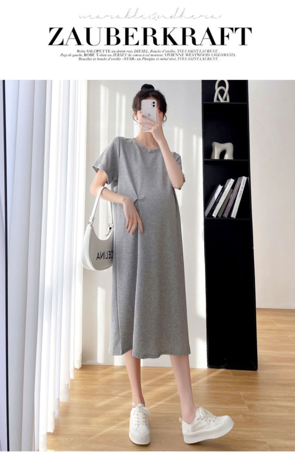 Pregnant Women Dress Summer Clothes Mid-length Skirt