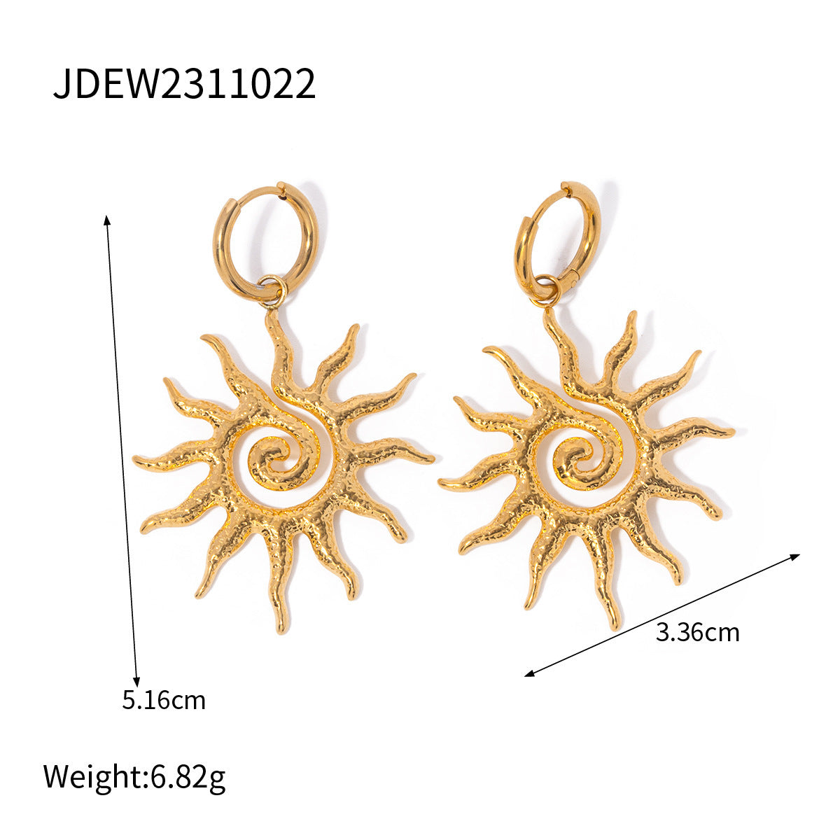 Stainless Steel SUNFLOWER Ornament Women