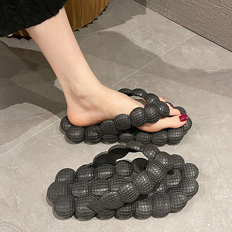 Bubble Slippers Summer Flip-flops Women Indoor Outdoor Flat Sandals Beach Shoes